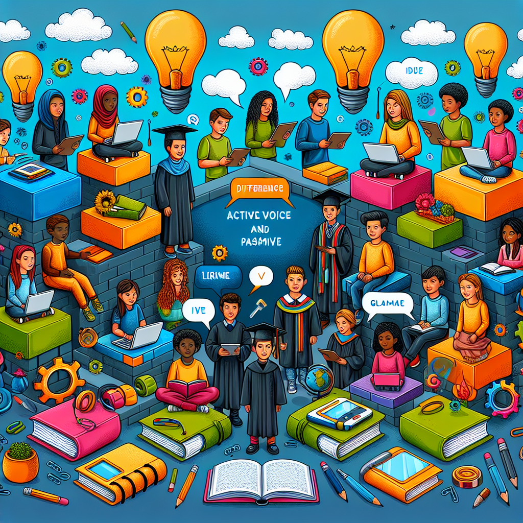 ความแตกต่างระหว่างประโยค Active Voice กับ Passive Voice ในไวยากรณ์ภาษาอังกฤษ – AI Quiz Theme Image