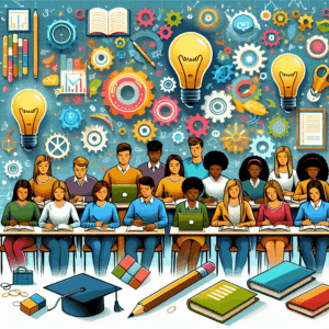 วิธีเอาชนะความกลัวความผิดพลาดในการฝึกพูดภาษาอังกฤษ – AI Quiz Theme Image