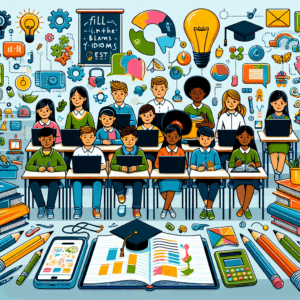 แบบทดสอบการใช้สำนวน – เติมคำให้ครบช่องว่าง – AI Quiz Theme Image